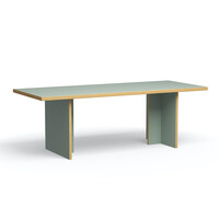 Eettafel pale green rechthoekig 220