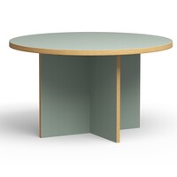 Eettafel rond pale green Ø 130