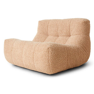 HKLiving Lazy fauteuil frizz beige