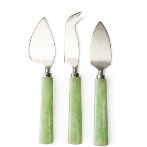 HKLiving Couteaux à fromage sage - lot de 3