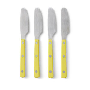 HKLiving 70s bestek: butter knives lemon  - set van 4