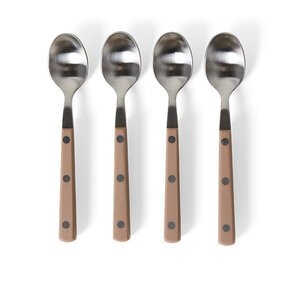 HKLiving 70s bestek: tea spoons taupe  - set van 4