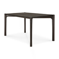 PI eettafel teak donkerbruin