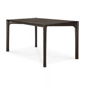 Ethnicraft PI table à manger en teck brun foncé