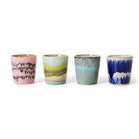 70s eierdopjes vibrance - set van 4