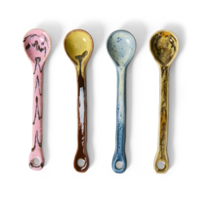 HKLiving 70s cuillères M sketch - lot de 4