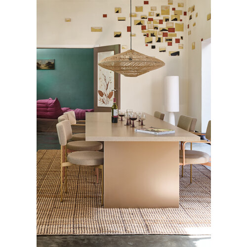 HKLiving Eettafel rechthoekig cream 280