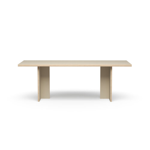 HKLiving Eettafel rechthoekig cream 220