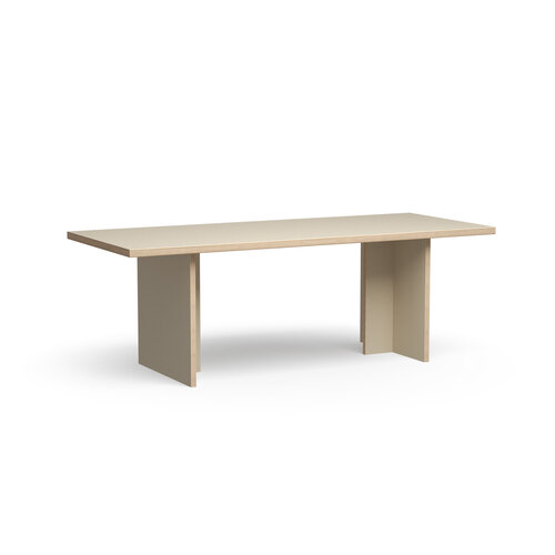 HKLiving Eettafel rechthoekig cream 220