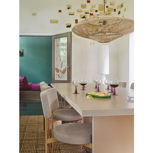 HKLiving Eettafel rechthoekig cream 220