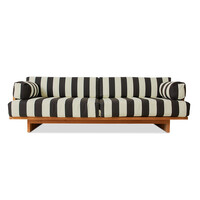 Outdoor sofa teak stracciatella