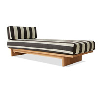 Outdoor daybed teak stracciatella