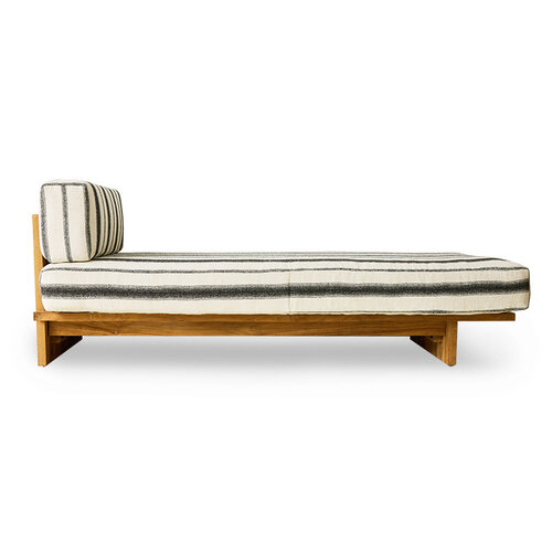HKLiving Outdoor dagbed teak chalkstripe