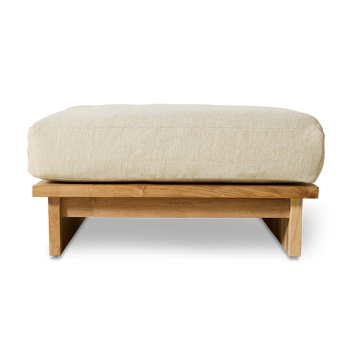 HKLiving Outdoor poef teak natural
