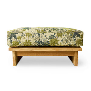 HKLiving Outdoor pouf en teck botanical