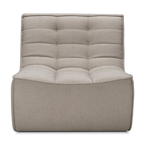 Ethnicraft N701 Sofa eenzit gerecycleerde eco stof Ethnicraft N701 Sofa eenzit gerecycleerde eco stof