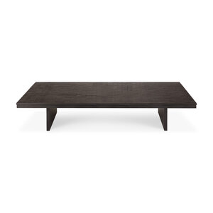 Ethnicraft Grooves koffietafel rechthoekig teak zwart