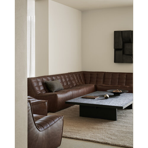 Ethnicraft Grooves koffietafel rechthoekig teak zwart
