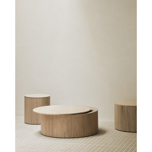 Ethnicraft Roller Max salontafel eik Ø 60
