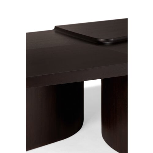 Ethnicraft Brutalist koffietafel rechthoekig mahonie rose brown