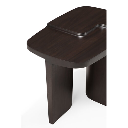 Ethnicraft Brutalist bijzettafel rechthoekig mahonie rose brown