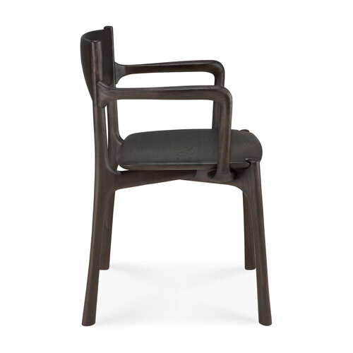 Ethnicraft PI armstoel teak donkerbruin