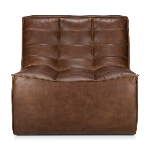 Ethnicraft N701 sofa eenzit leder chestnut