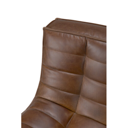 Ethnicraft N701 sofa eenzit leder chestnut