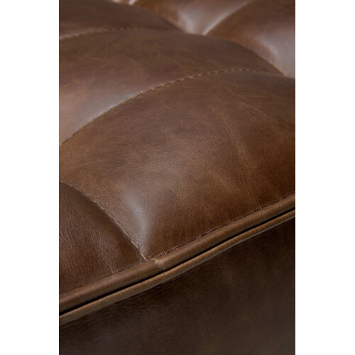 Ethnicraft N701 sofa rond hoekelement leder Chestnut