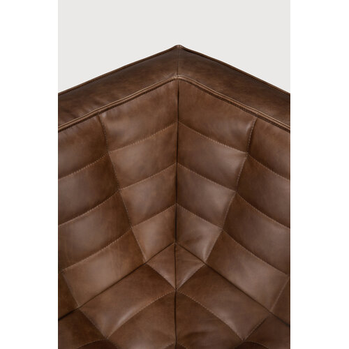 Ethnicraft N701 sofa hoekelement leder Chestnut