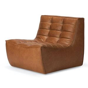 Ethnicraft N701 canapé 1-place en cuir Old saddle