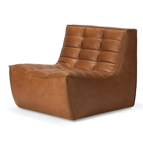 Ethnicraft N701 Sofa eenzit leder old saddle