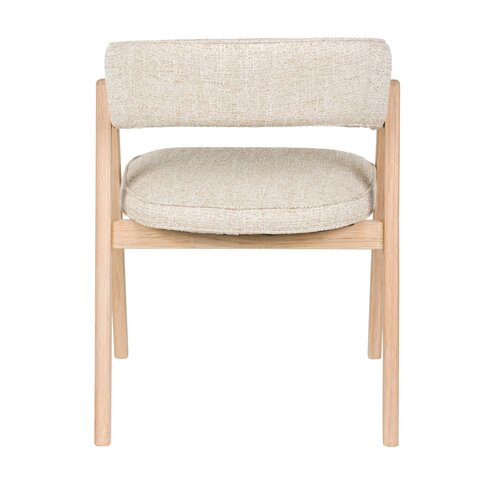Zuiver Bright eetkamerstoel met armleuningen beige
