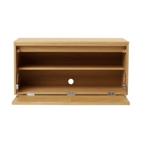 Umage Hideaway opbergbank eik - houten klapdeur met patroon