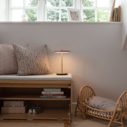 Umage Hideaway opbergbank eik - houten klapdeur met patroon