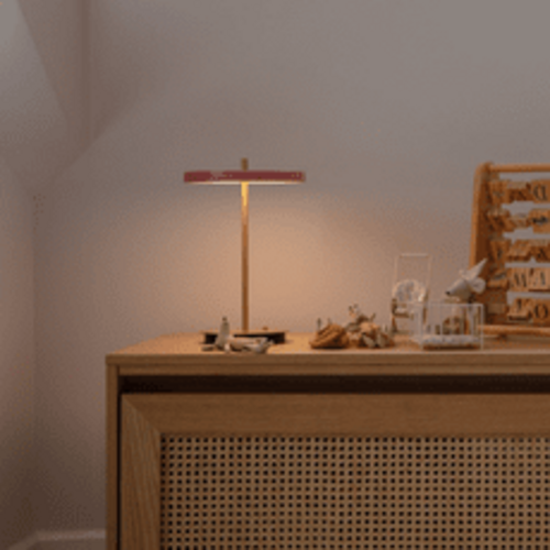 Umage Hideaway opbergbank eik - houten klapdeur met patroon