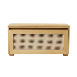 Umage Hideaway banc de rangement en chêne - porte abattante webbing