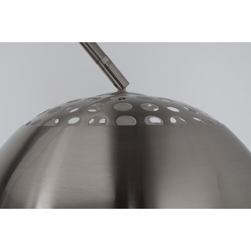 Metal bow vloerlamp geborsteld metaal