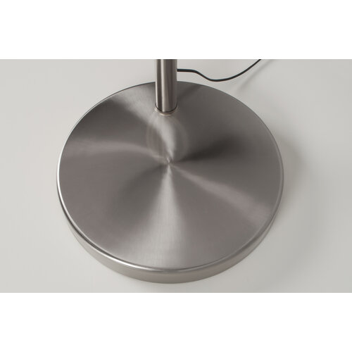 Metal bow vloerlamp geborsteld metaal