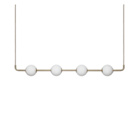 Audrey Linear hanglamp – messing