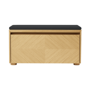Umage Hideaway opbergbank eik – houten klapdeur met patroon - shadow Cushion