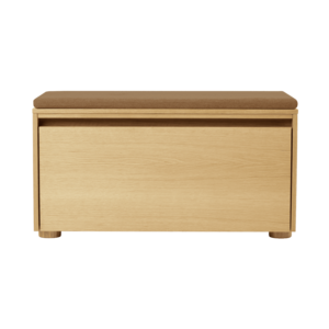 Umage Hideaway banc de rangement en chêne – porte abattante en bois – coussin sugar brown Umage Hideaway banc de rangement en chêne – porte abattante en bois – coussin sugar brown
