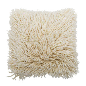 Bloomingville Star coussin en laine naturel