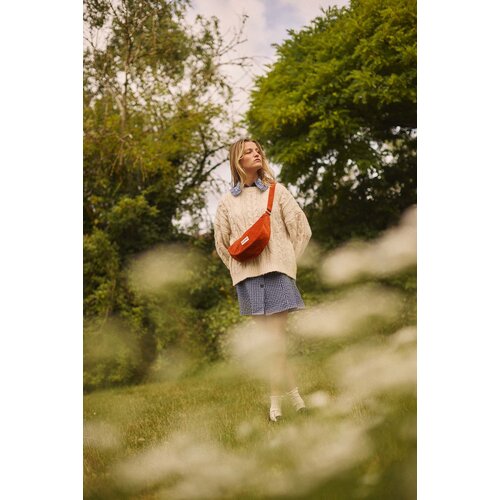 Hindbag Andrea bum bag ribfluweel Brique Hindbag Andrea bum bag ribfluweel Brique