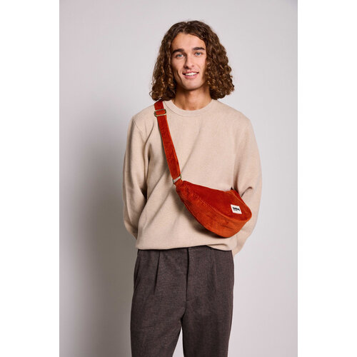 Hindbag Andrea bum bag ribfluweel Brique Hindbag Andrea bum bag ribfluweel Brique