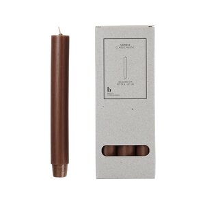 Broste Copenhagen Bougie classique rustique dark brown 26mm x 20 cm - lot de 6