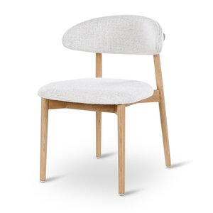 Castle Line Moro chaise de salle à manger en chêne naturel tissu ivoire Castle Line Moro chaise de salle à manger en chêne naturel tissu ivoire