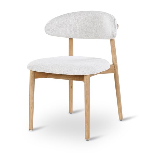 Castle Line Moro eetkamerstoel eik naturel stof ivoor