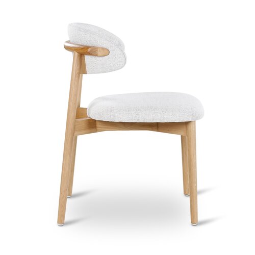 Castle Line Moro eetkamerstoel eik naturel stof ivoor