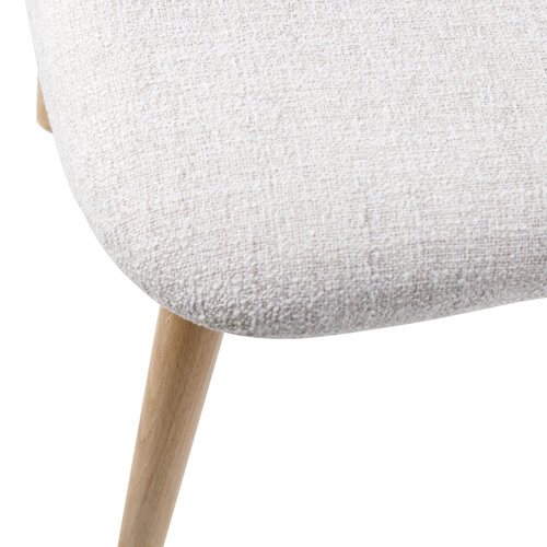 Castle Line Moro eetkamerstoel eik naturel stof ivoor